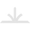 Ekena Millwork Richland Architectural Grade PVC Gable Bracket, 84"W x 45 1/2"H x 2"D x 6"F, 13/12 Pitch GBP084X46X0206RIC00 - alternate 5